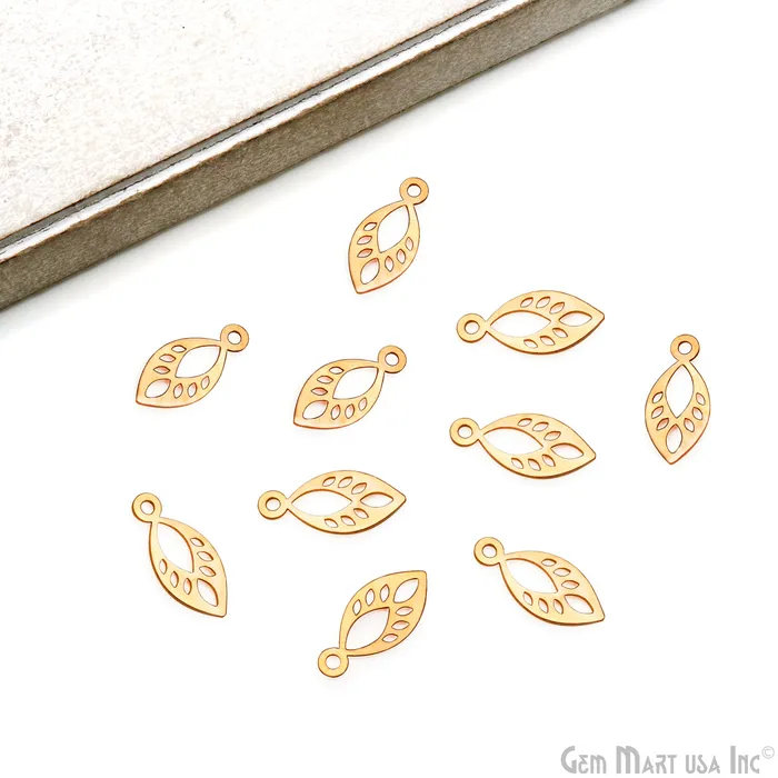 Charm Necklaces GemMartUSA Laser Finding Gold Plated Jewelry Charm For Bracelets Pendants