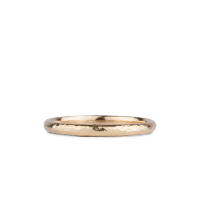 Corey Egan Rings Blue Ridge Half Round Hammered Band