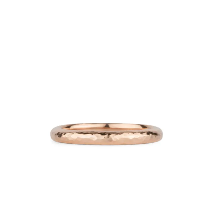 Corey Egan Rings Blue Ridge Half Round Hammered Band