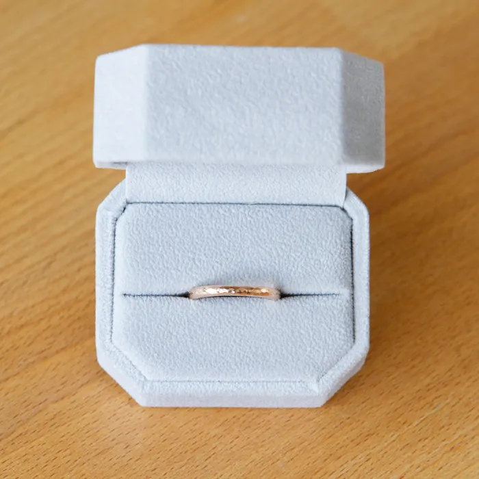 Corey Egan Rings Blue Ridge Half Round Hammered Band