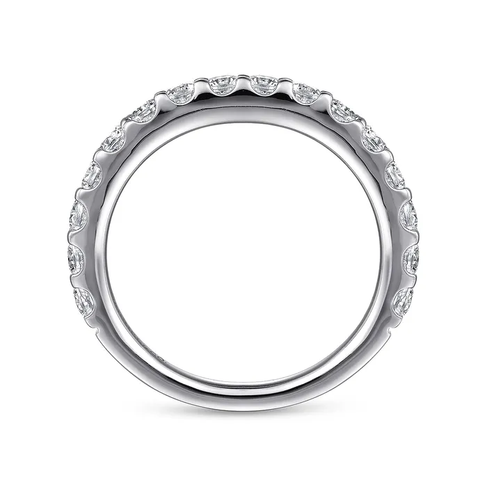 GABRIEL CO Rings Gabriel 14K White Gold 095ctw Diamond Wedding Band GABRIEL CO Rings Gabriel 14K White Gold 095ctw Diamond Wedding Band