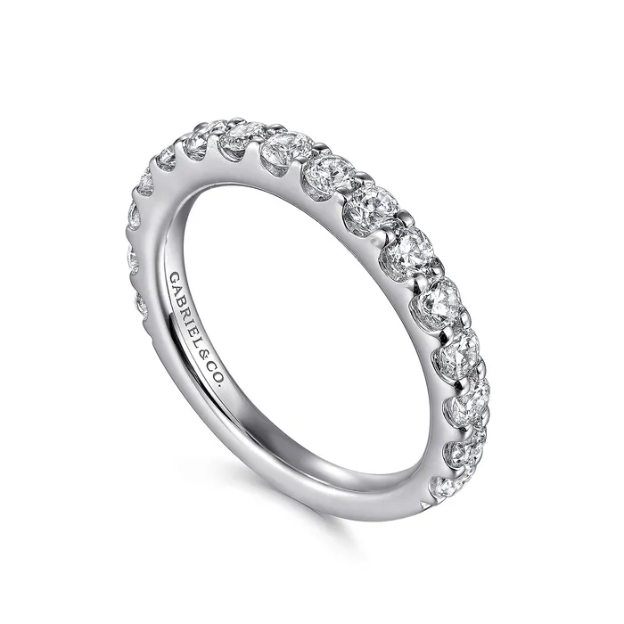 GABRIEL CO Rings Gabriel 14K White Gold 095ctw Diamond Wedding Band GABRIEL CO Rings Gabriel 14K White Gold 095ctw Diamond Wedding Band