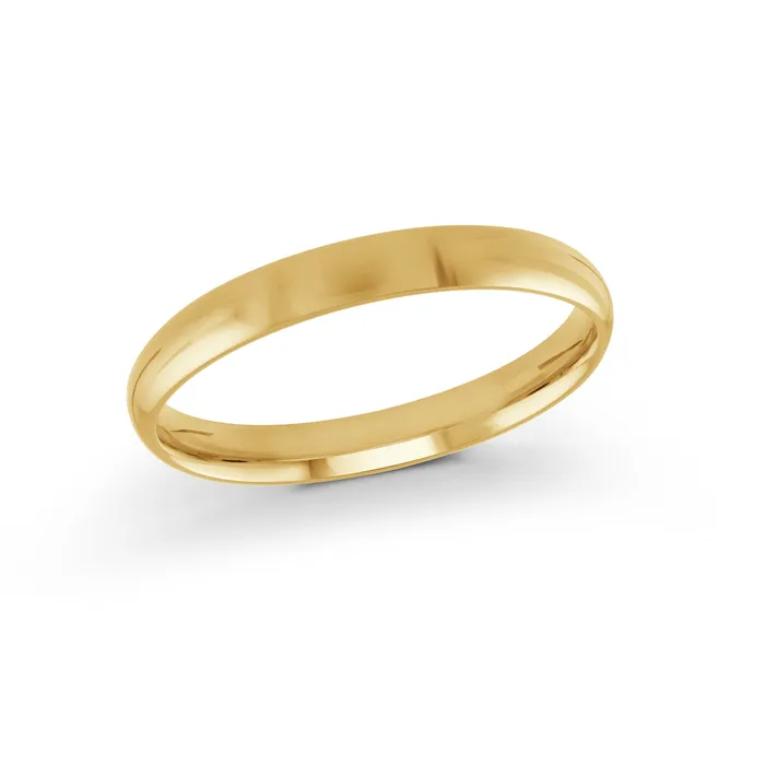 MALO BANDS Malo 14K Yellow Gold 3mm Domed Wedding Band Rings
