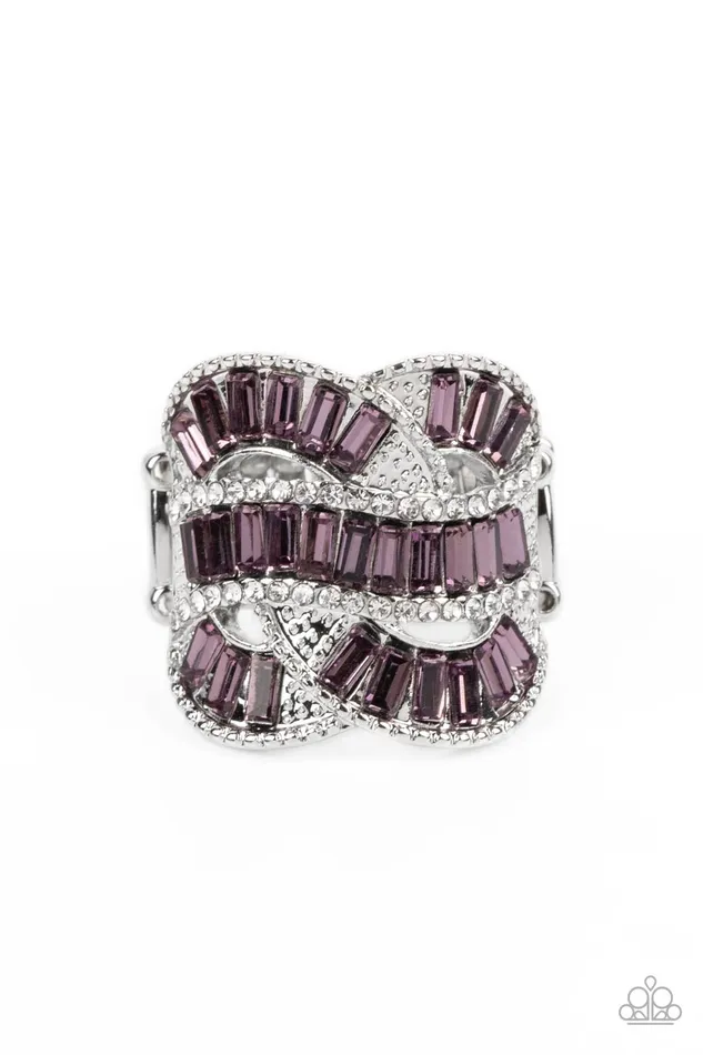 A Finishing Touch Jewelry Paparazzi SixFigure Flex Purple Ring Rings