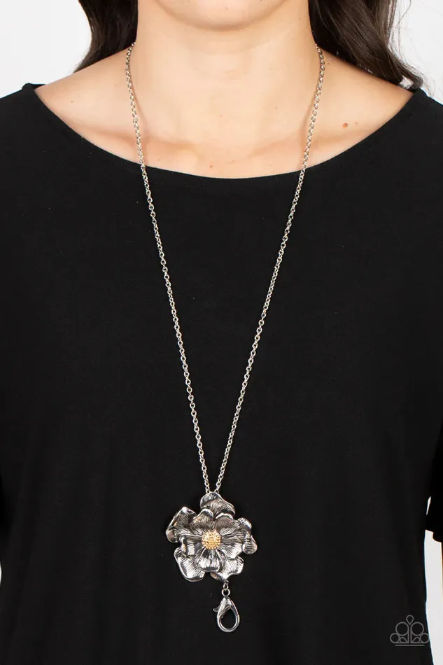 A Finishing Touch Jewelry Rings Paparazzi Homegrown Glamour Silver Lanyard