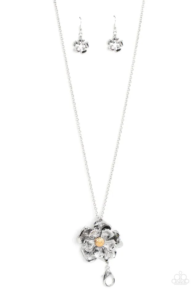 A Finishing Touch Jewelry Rings Paparazzi Homegrown Glamour Silver Lanyard