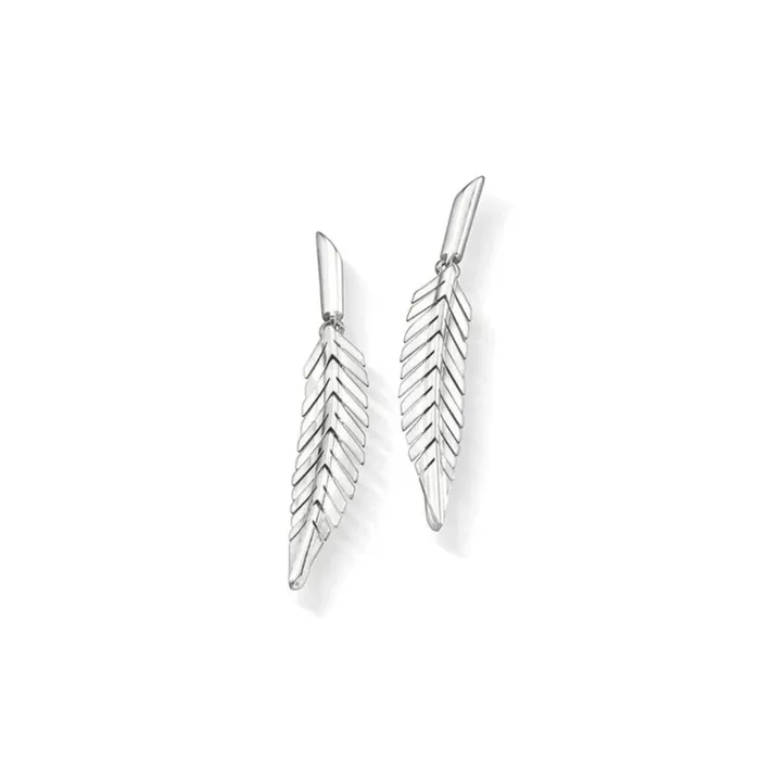 Cadar Earrings Cadar Design Small Feather Drop Earrings