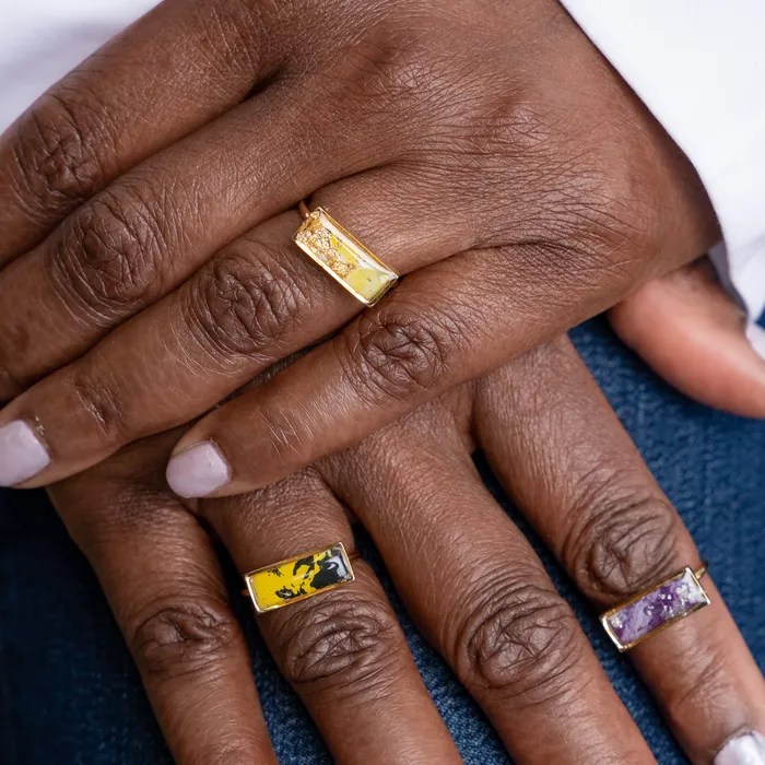 Detroit Graffiti Rings Lauren Ring Gold Size 8