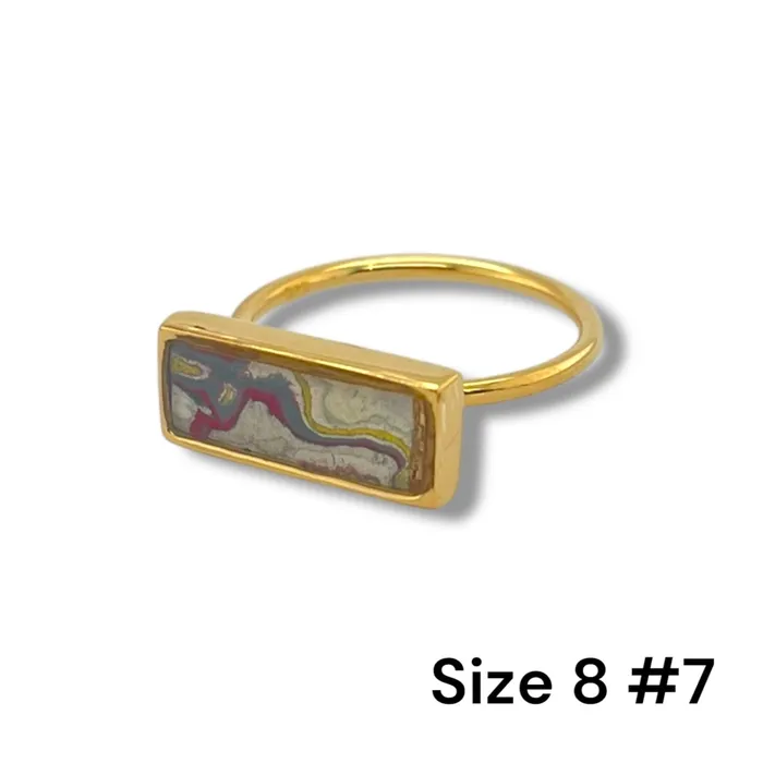 Detroit Graffiti Rings Lauren Ring Gold Size 8