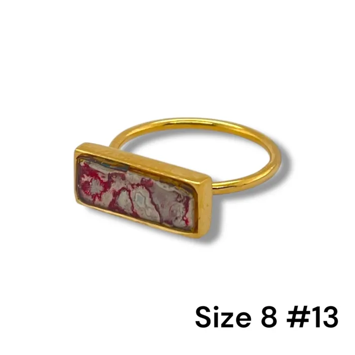 Detroit Graffiti Rings Lauren Ring Gold Size 8