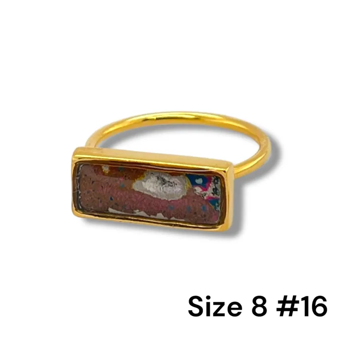 Detroit Graffiti Rings Lauren Ring Gold Size 8