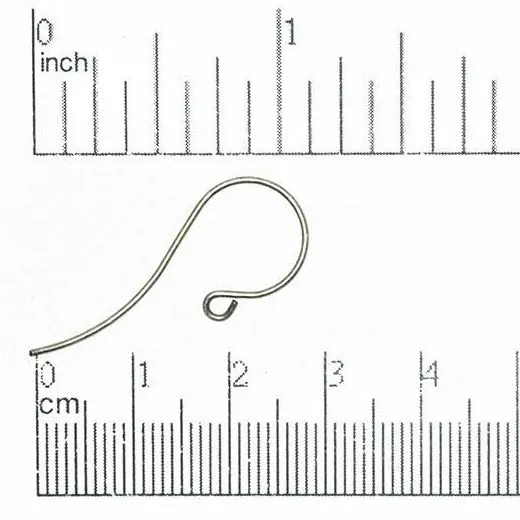 Earrings Continental Beads Shepherd Hook French Ear Wire Sold by the Dozen EW5008