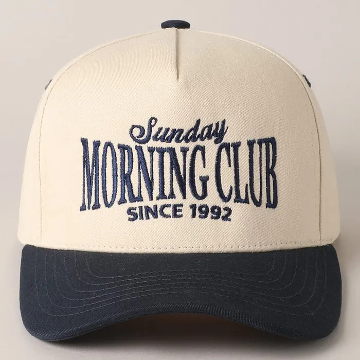 Fashion City Rings Sunday Morning Club TwoTone Trucker Hat