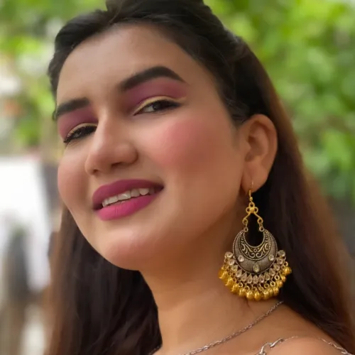 Gold and Silver Dangling Oxidised Jhumkas DESIGN 24 justrealdealcom Rings