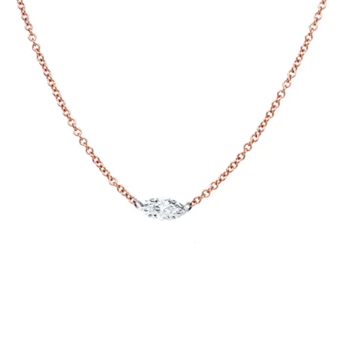 Howard Fine Jewellers Necklaces Floating Marquise Diamond Necklace