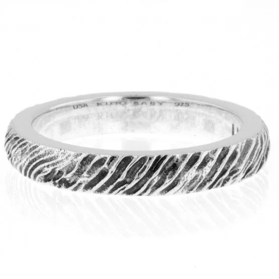 King Baby Slashed Texture Stackable Ring Rings King Baby Slashed Texture Stackable Ring Rings