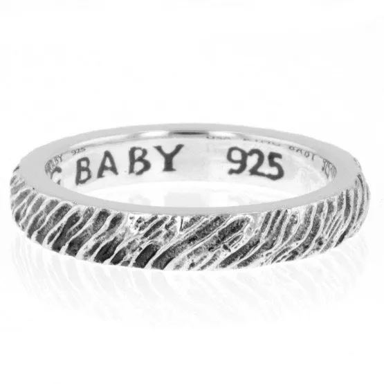 King Baby Slashed Texture Stackable Ring Rings King Baby Slashed Texture Stackable Ring Rings
