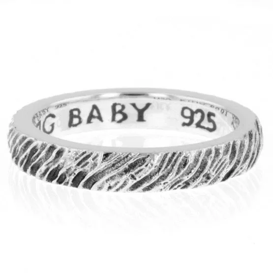 King Baby Slashed Texture Stackable Ring Rings King Baby Slashed Texture Stackable Ring Rings