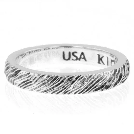King Baby Slashed Texture Stackable Ring Rings King Baby Slashed Texture Stackable Ring Rings