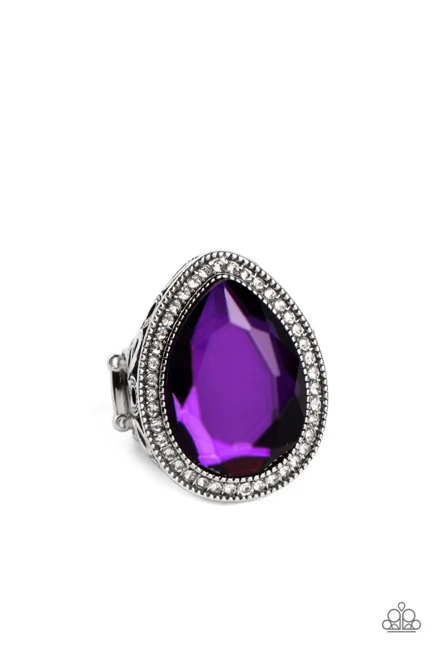 Rings A Finishing Touch Jewelry Paparazzi Illuminated Icon Purple Ring