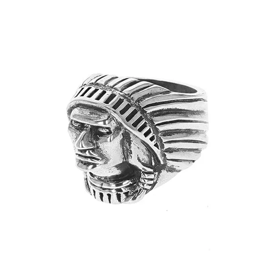 Rings King Baby Indian Chief Head Ring