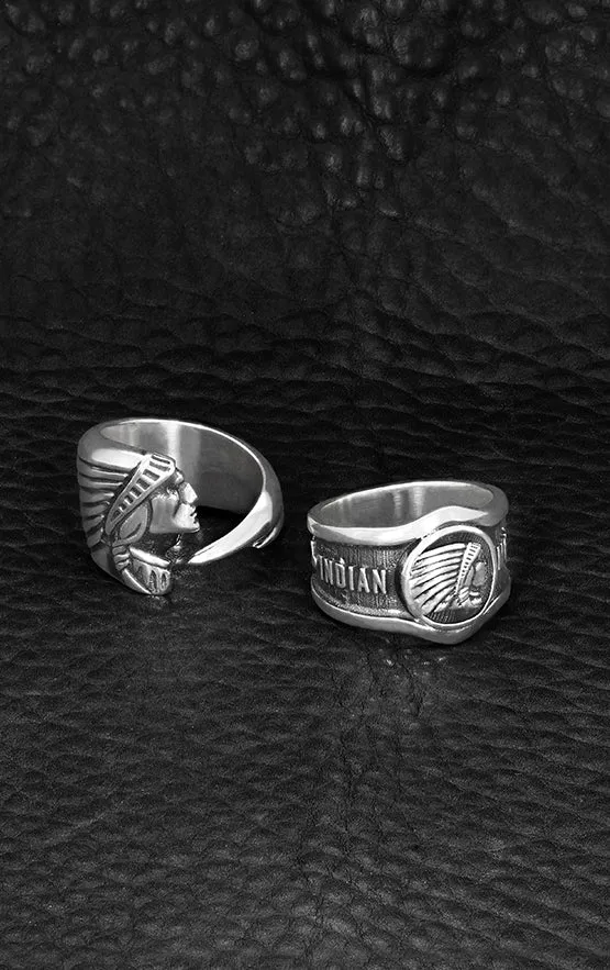 Rings King Baby Indian Headdress Cigar Band Ring Rings King Baby Indian Headdress Cigar Band Ring