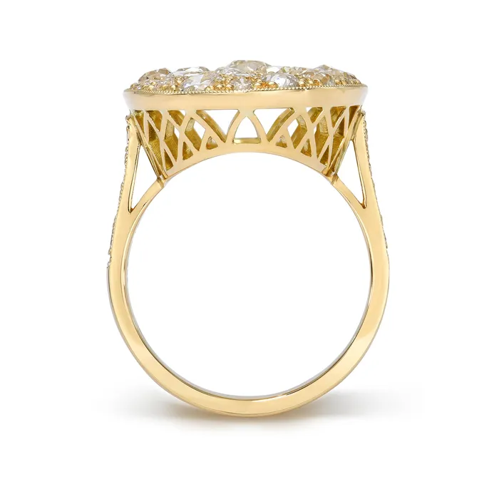 Rings SINGLE STONE LARGE OVAL COBBLESTONE RING