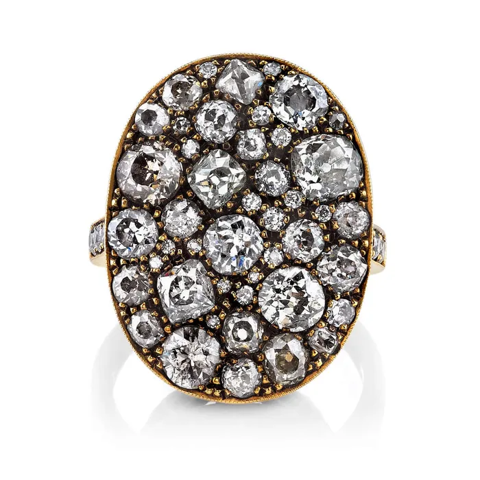 Rings SINGLE STONE LARGE OVAL COBBLESTONE RING
