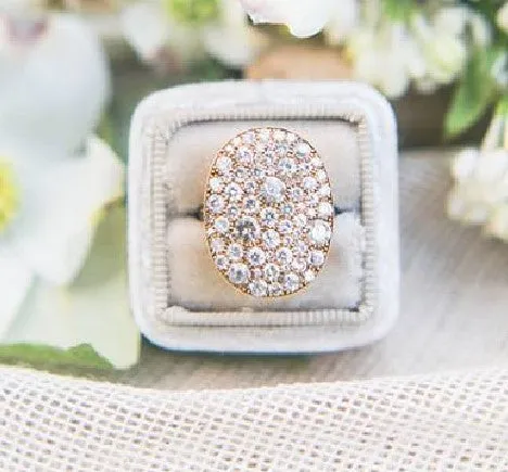 Rings SINGLE STONE LARGE OVAL COBBLESTONE RING