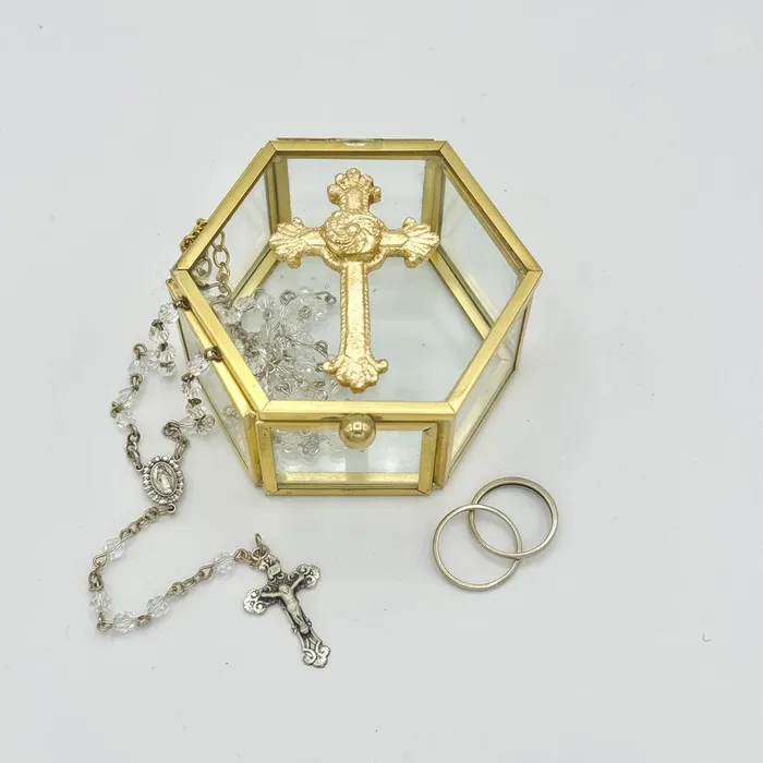 Rings Susan Lange Designs Susan Lange RosaryRing Box Cross