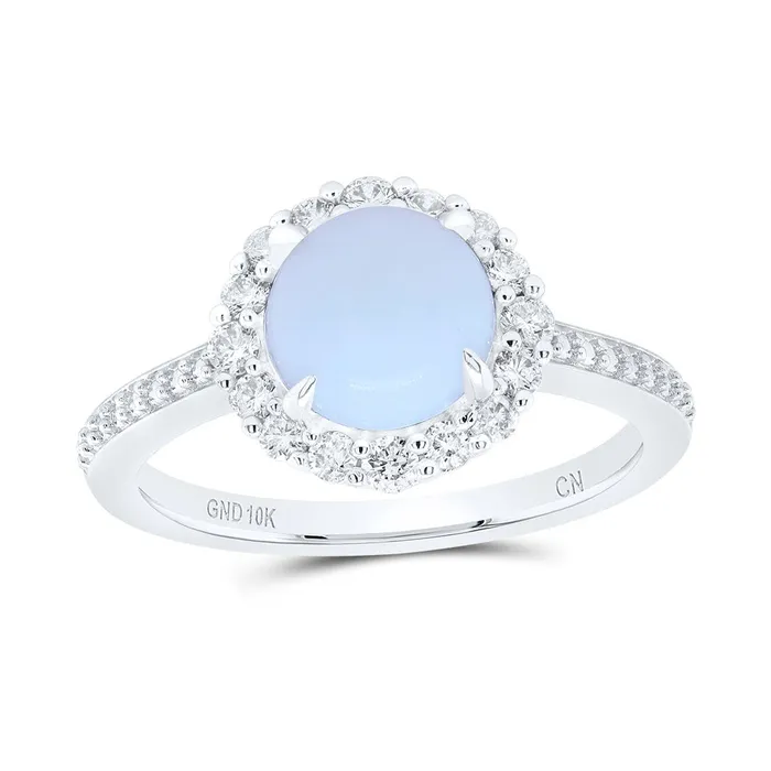13CtwNat Dia Cn 750Mm RdOpal Nat Gem Round Ring 32 grams GND Rings