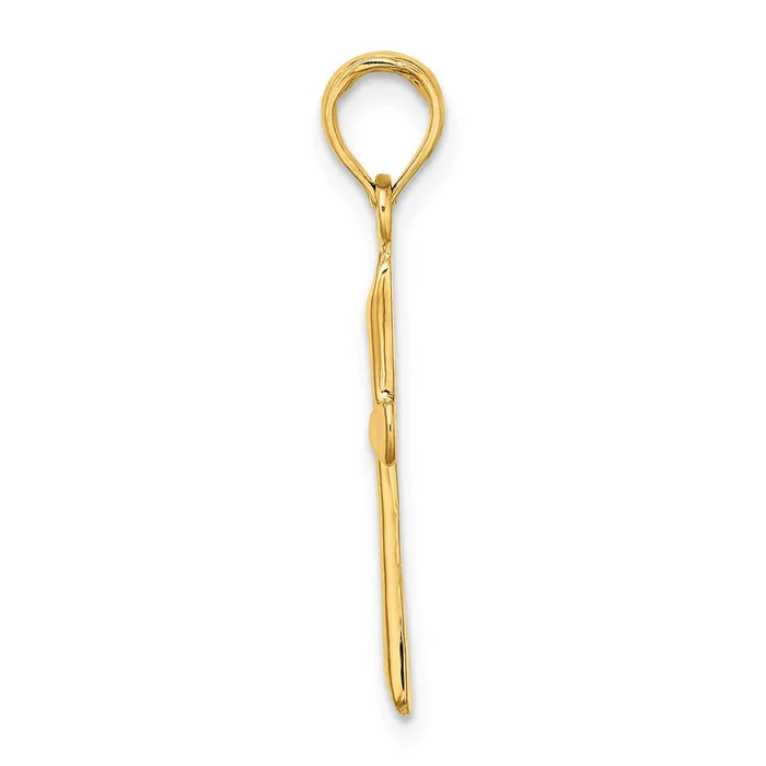 10k Yellow Gold 13 mm Polished Beveled Tip Cross Charm 063 grams Qgold Charm Necklaces 10k Yellow Gold 13 mm Polished Beveled Tip Cross Charm 063 grams Qgold Charm Necklaces