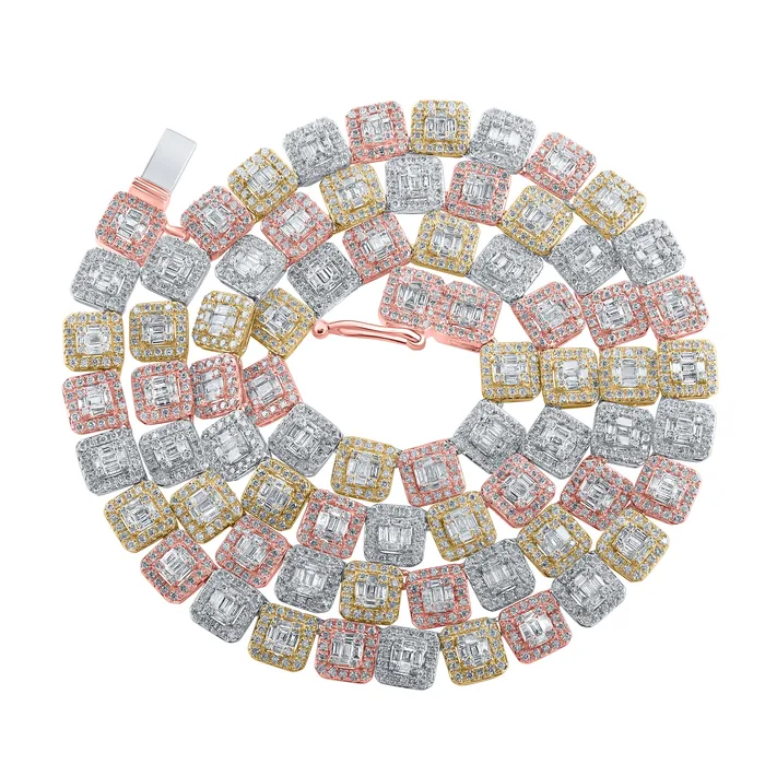 10Kt TriTone Gold 9 14CtwDia Ana M Mens Chain20 Inch 3366 grams GND Rings 10Kt TriTone Gold 9 14CtwDia Ana M Mens Chain20 Inch 3366 grams GND Rings