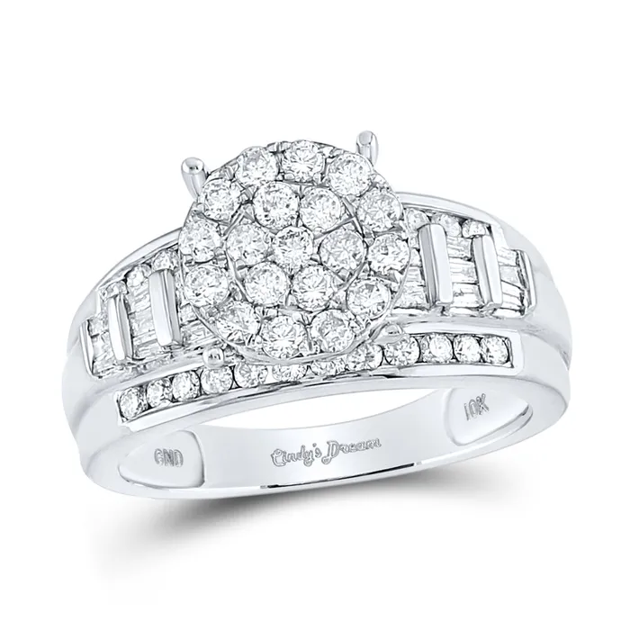 10Kt White Gold 1CtwDia Cindy Ring S8 513 grams GND Rings