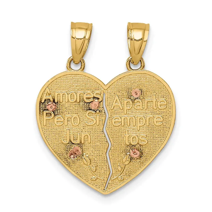 14k Twotone 185 mm Twotone Reversible Lady of GuadalupeJesus Crucifix Breakapart Pendant 209 grams Qgold Rings 14k Twotone 185 mm Twotone Reversible Lady of GuadalupeJesus Crucifix Breakapart Pendant 209 grams Qgold Rings