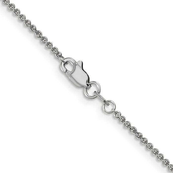 14k WG 14mm Round Open Link Cable Chain 222 grams Qgold Rings 14k WG 14mm Round Open Link Cable Chain 222 grams Qgold Rings