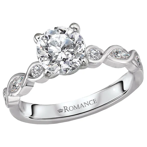 14K White Gold Classic SemiMount Romance Collection Wedding Ring Romance Rings 14K White Gold Classic SemiMount Romance Collection Wedding Ring Romance Rings