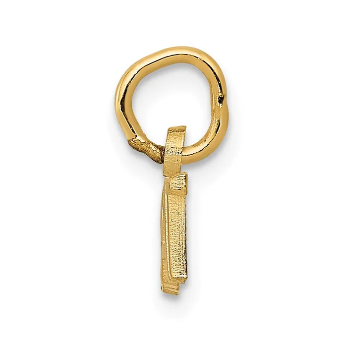 14k Yellow Gold 15 mm Polished BRAT Charm 058 grams Qgold Charm Necklaces 14k Yellow Gold 15 mm Polished BRAT Charm 058 grams Qgold Charm Necklaces