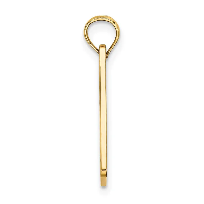 14k Yellow Gold 176 mm Textured FT MYERS FLORIDA License Plate Charm 102 grams Qgold Charm Necklaces 14k Yellow Gold 176 mm Textured FT MYERS FLORIDA License Plate Charm 102 grams Qgold Charm Necklaces