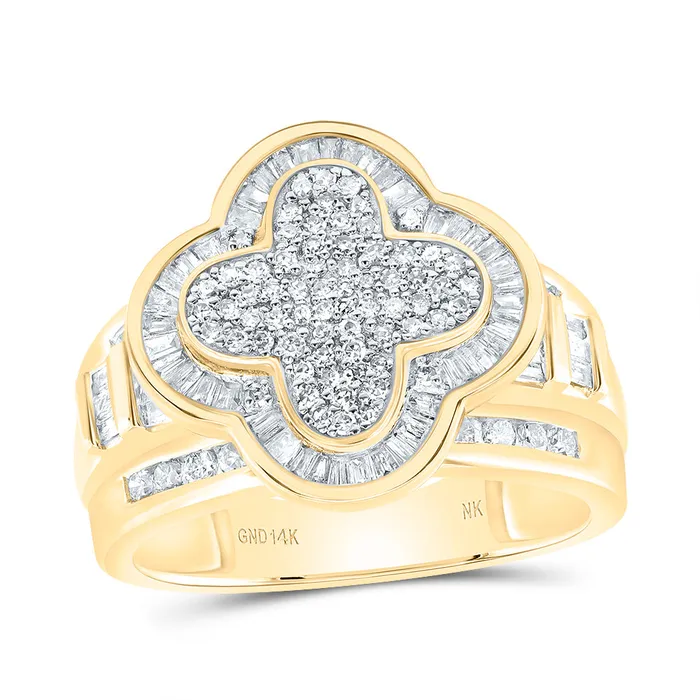 1CtwDia Nk Fashion Clover Ring 623 grams GND Rings