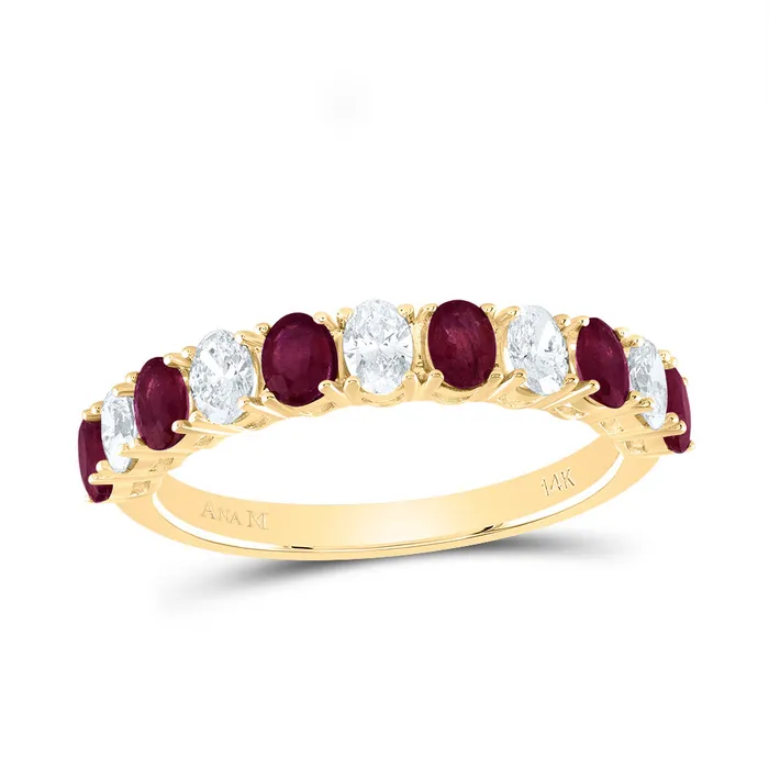 38CtwDia Ana M 78CtwOvRu Nat Gem Ring 226 grams GND Rings