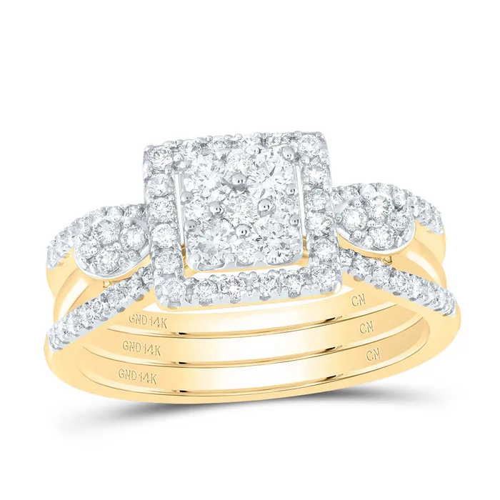 58CtwDia Cn Square Fashion Ring 48 grams GND Rings