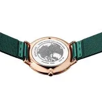 Bering Time Rings Ladies Classic Watch with Milanese Band in Teal