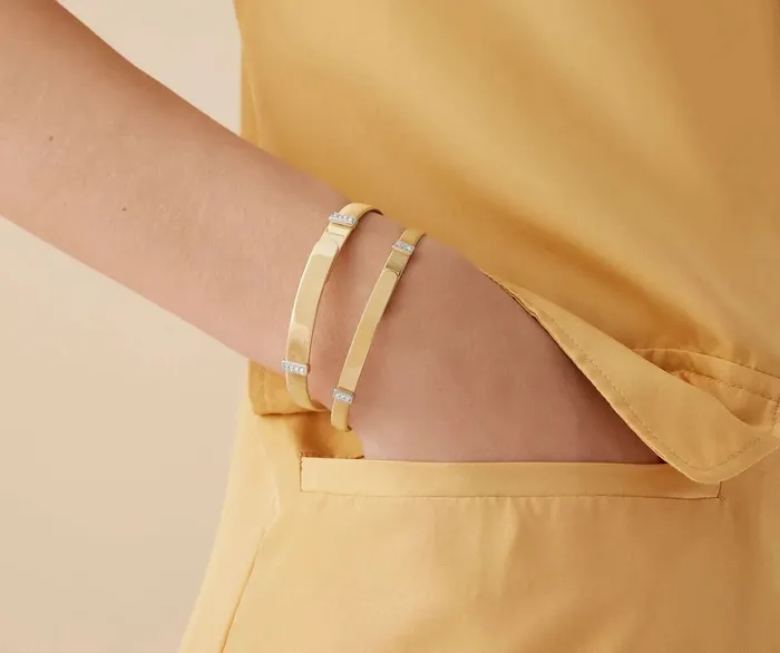 Bracelets Marco Bicego Coil Bangle Bracelet With Diamond Pav Marco Bicego