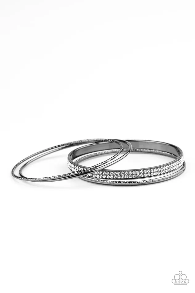 Bracelets Paparazzi Accessories Heap It On Black Gun Metal Bangle Bracelet Set Paparazzi Bracelets Paparazzi Accessories Heap It On Black Gun Metal Bangle Bracelet Set Paparazzi
