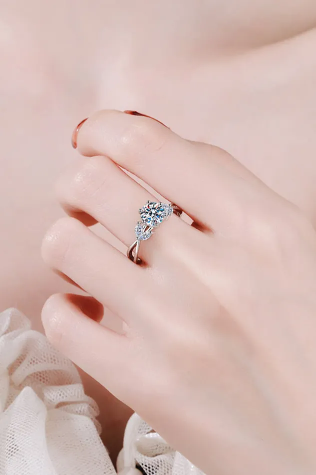 Come With Me 1 Carat Moissanite Ring Trendsi Rings