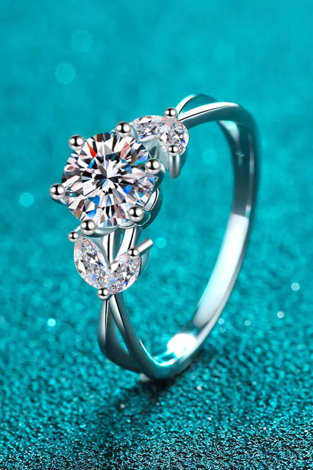 Come With Me 1 Carat Moissanite Ring Trendsi Rings