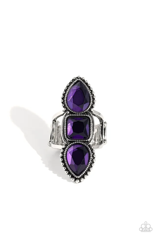 Dazzling Direction Purple Gem Silver Ring Paparazzi Paparazzi Accessories Rings Dazzling Direction Purple Gem Silver Ring Paparazzi Paparazzi Accessories Rings