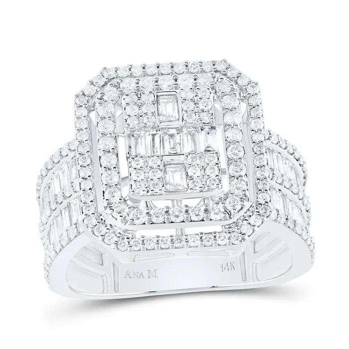 GND 1 12CtwDia Ana M Fashion Octagon Baguette Bridal Ring 714 grams Rings GND 1 12CtwDia Ana M Fashion Octagon Baguette Bridal Ring 714 grams Rings
