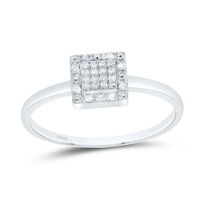 GND 112CtwDia P1 Gift Square Ring 131 grams Rings